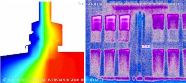 Isothermenberechnung und Thermografie